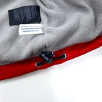 TOMMY HILFIGER Sailing Jacket L Navy Red Nylon Fleece Liner Hood Storage Type