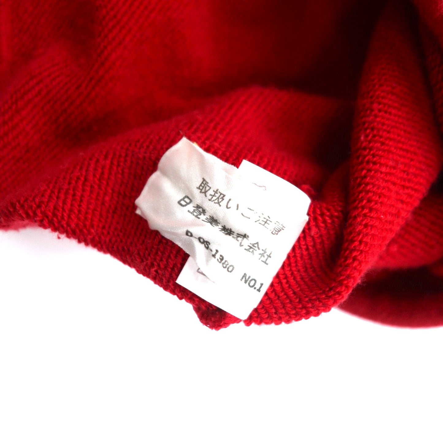 CHAPS RALPH LAUREN 90年代 ハーフジップ スウェット L レッド コットン ドローコード