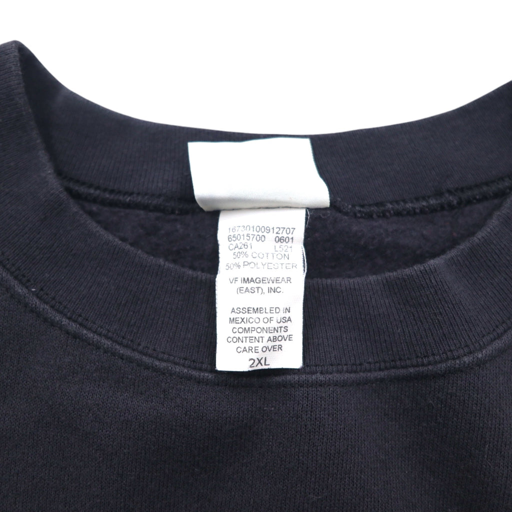 Lee SPORT 90年代 NFL プリント スウェット 2XL ブラック コットン 裏起毛 PHILADELPHIA EAGLES