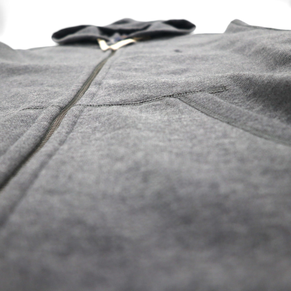 Polo Ralph Lauren Reverse Weave Full-Zip Hoodie, Gray, Cotton, Large, with Small Pony Embroidery