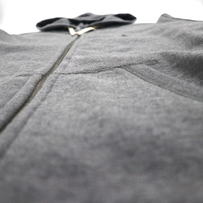 Polo Ralph Lauren リバースウィーブ フルジップパーカー L グレー コットン スモールポニー刺繍