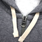 Polo Ralph Lauren Reverse Weave Full-Zip Hoodie, Gray, Cotton, Large, with Small Pony Embroidery