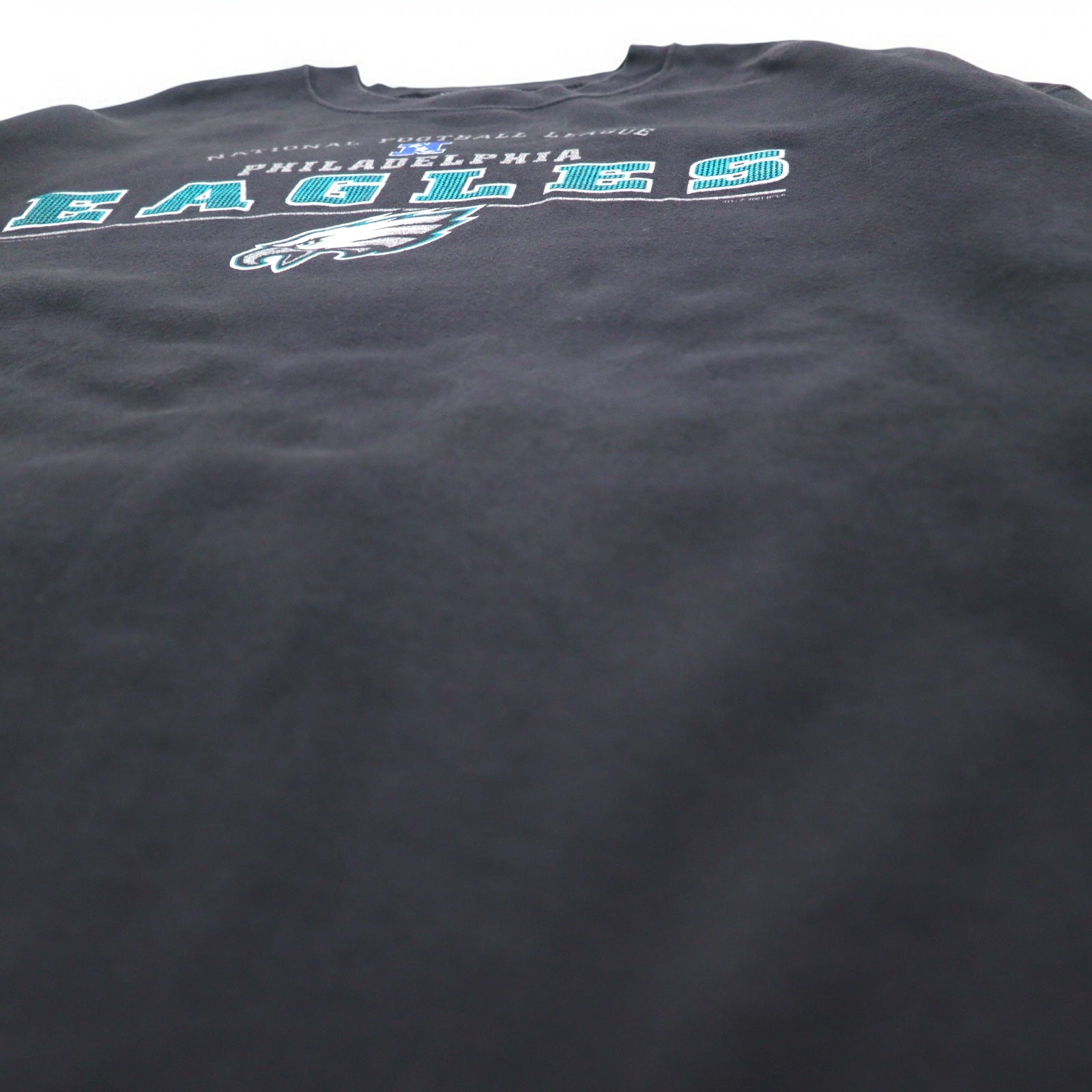 Lee SPORT 90年代 NFL プリント スウェット 2XL ブラック コットン 裏起毛 PHILADELPHIA EAGLES
