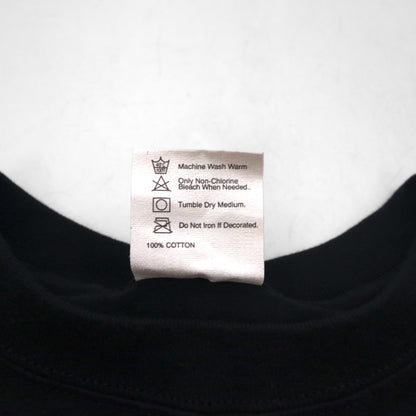 PLANET HOLLYWOOD 90s USA Made Advertising T-shirt L Black One Point Logo Embroidery