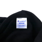 Champion Pullover Sweatshirt Hoodie M Black Cotton Big Logo C3-R101