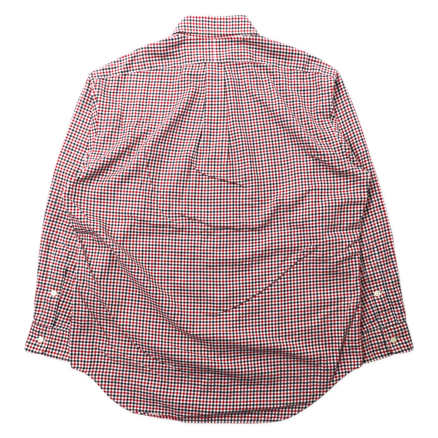 Ralph Lauren ボタンダウンシャツ L レッド ギンガムチェック コットン BLAKE スモールポニー刺繍