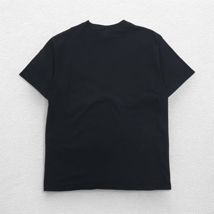 PLANET HOLLYWOOD 90s USA Made Advertising T-shirt L Black One Point Logo Embroidery