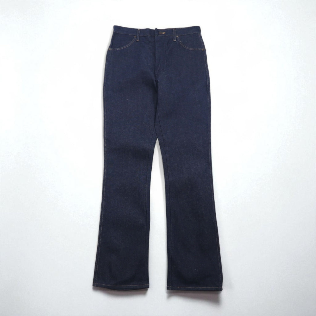 RUSTLER (Wrangler) 90s Rigid Flare Denim Jeans, Size L, Indigo, Bootcut, 87620NV