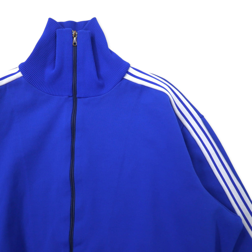 adidas 旧ユーゴスラビア製 70年代 トラックジャケット ジャージ 5 ブルー ポリエステル 3ストライプス