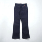 RUSTLER (Wrangler) 90s Rigid Flare Denim Jeans, Size L, Indigo, Bootcut, 87620NV