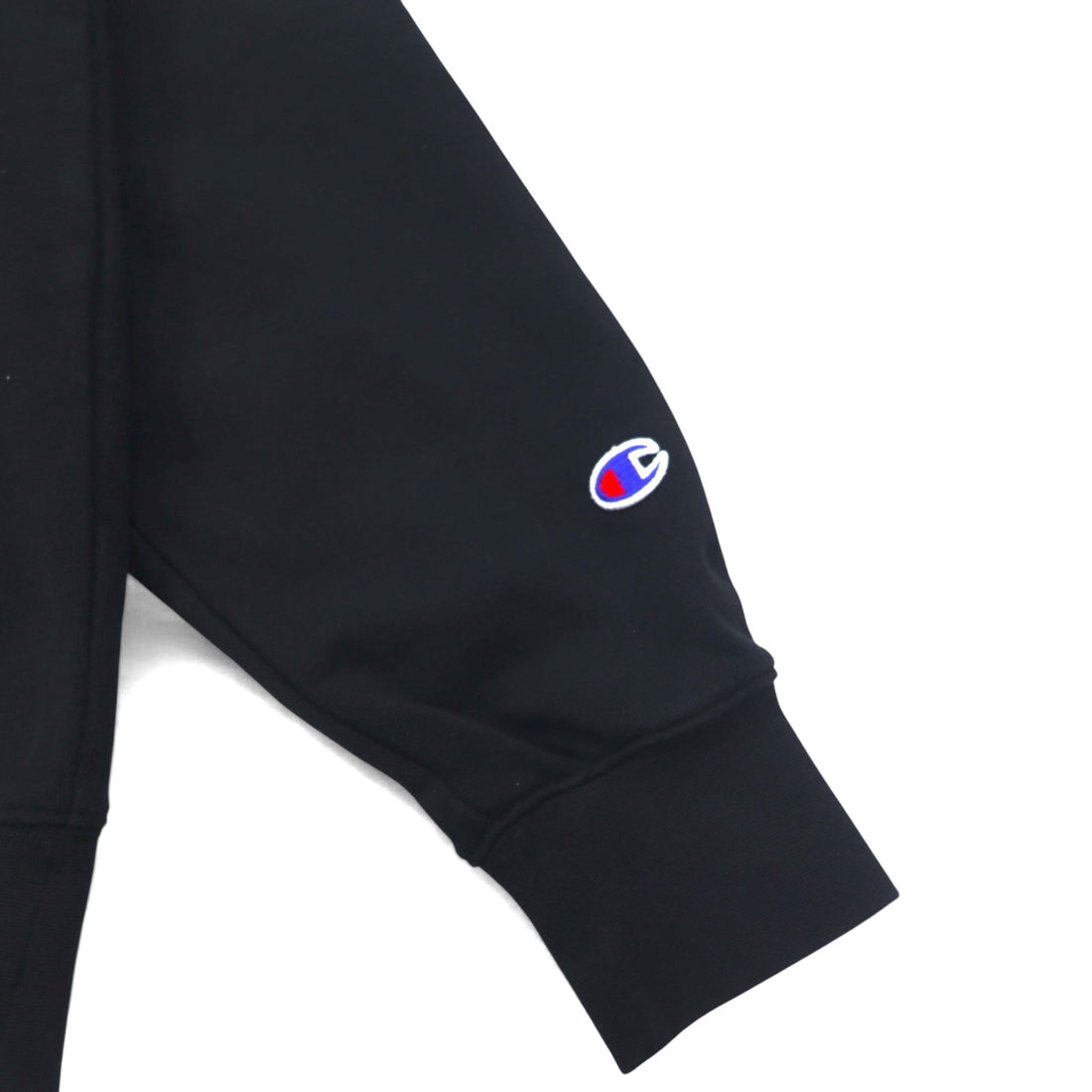 Champion Pullover Sweatshirt Hoodie M Black Cotton Big Logo C3-R101