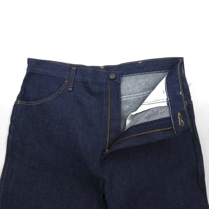 RUSTLER (Wrangler) 90s Rigid Flare Denim Jeans, Size L, Indigo, Bootcut, 87620NV