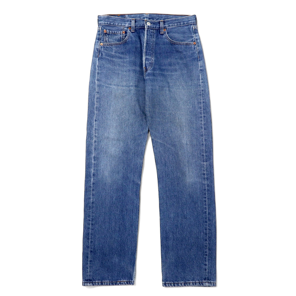 日本然リトテ-古着オンライン-Levi's ユーロリーバイス 501 デニムパンツ 32 ブルー コットン ボタン裏247 ボタンフライ 501-0114 トルコ製-Levi's Euro Levi's 501 Denim Pants 32 Blue Cotton Button Back 247 Button Fly 501-0114 Türkiye Made
