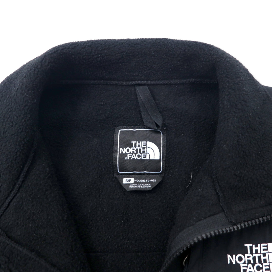 THE NORTH FACE Denali Jacket POLARTEC Fleece S Black Polyester One Point Logo Embroidery