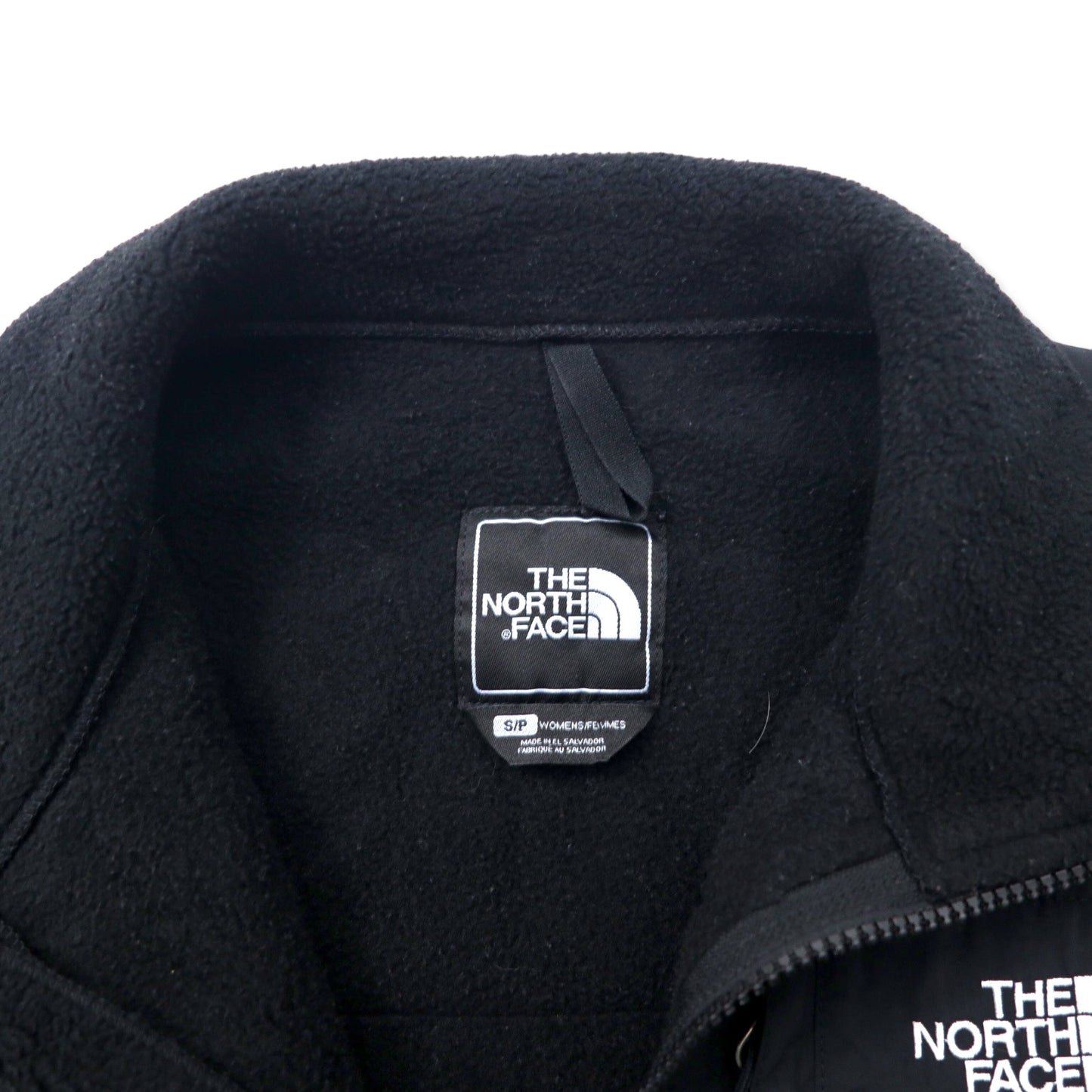 THE NORTH FACE デナリジャケット POLARTEC フリース S ブラック ポリエステル ワンポイントロゴ刺繍