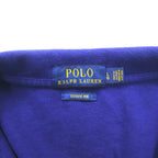 POLO RALPH LAUREN Half-Zip Sweatshirt L Blue Cotton ESTATE RIB Small Pony Embroidery