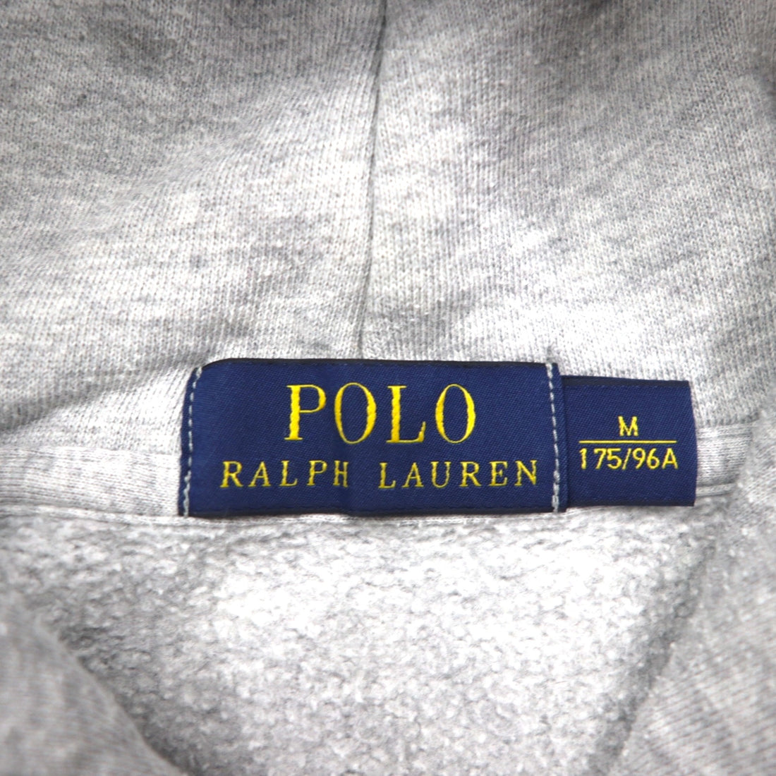 Polo Ralph Lauren Big Pony Embroidery Pullover Hoodie M Gray Cotton Kangaroo Pocket