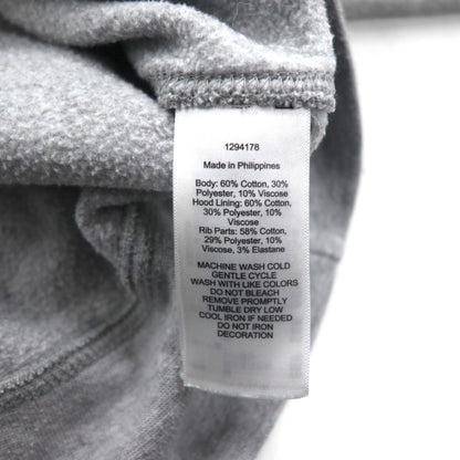 Polo Ralph Lauren ビッグポニー 刺繍 プルオーバー パーカー M グレー コットン カンガルーポケット