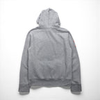 Polo Ralph Lauren Big Pony Embroidery Pullover Hoodie M Gray Cotton Kangaroo Pocket