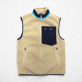 Patagonia クラシック レトロ X Classic RetroX Vest ボア フリースベスト S ナチュラル × ネイビー 23047