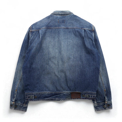 POLO JEANS (RALPH LAUREN) 90s Denim Jacket, Size L, Indigo, GIVE JAKET 3YU18