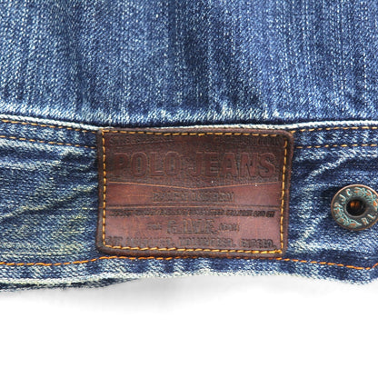 POLO JEANS (RALPH LAUREN) 90s Denim Jacket, Size L, Indigo, GIVE JAKET 3YU18