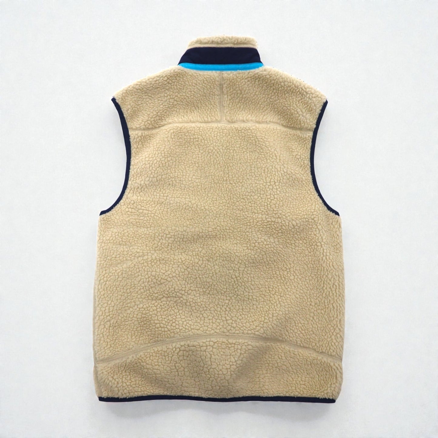 Patagonia クラシック レトロ X Classic RetroX Vest ボア フリースベスト S ナチュラル × ネイビー 23047