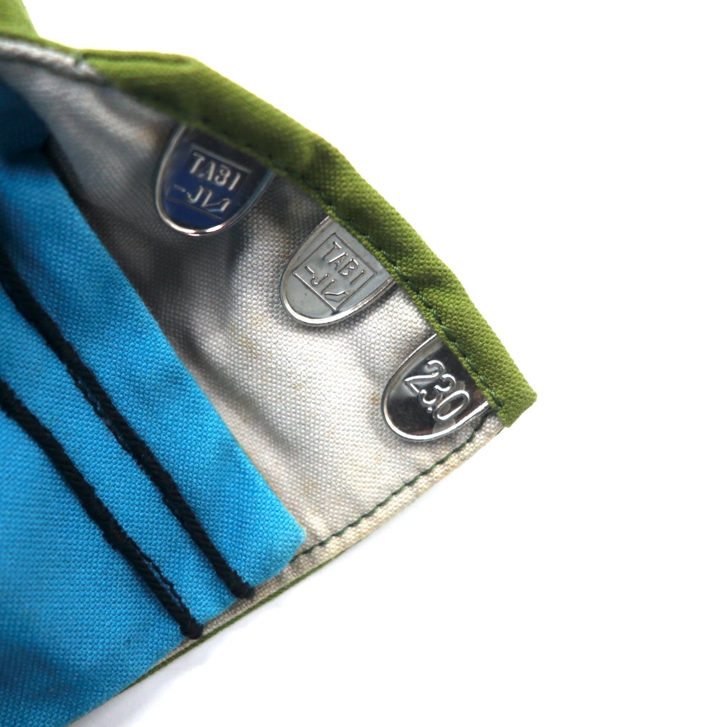SOU・SOU 地下足袋 シューズ 23cm ブルー グリーン キャンバス 日本製