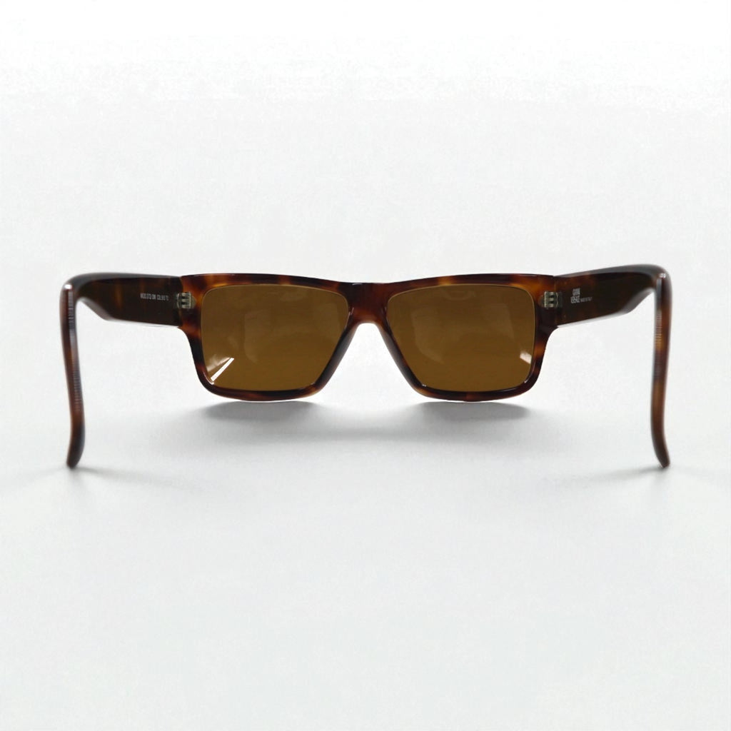 Gianni Versace Square Wellington Sunglasses in Tortoiseshell Medusa MOD.372/DM, Made in Italy