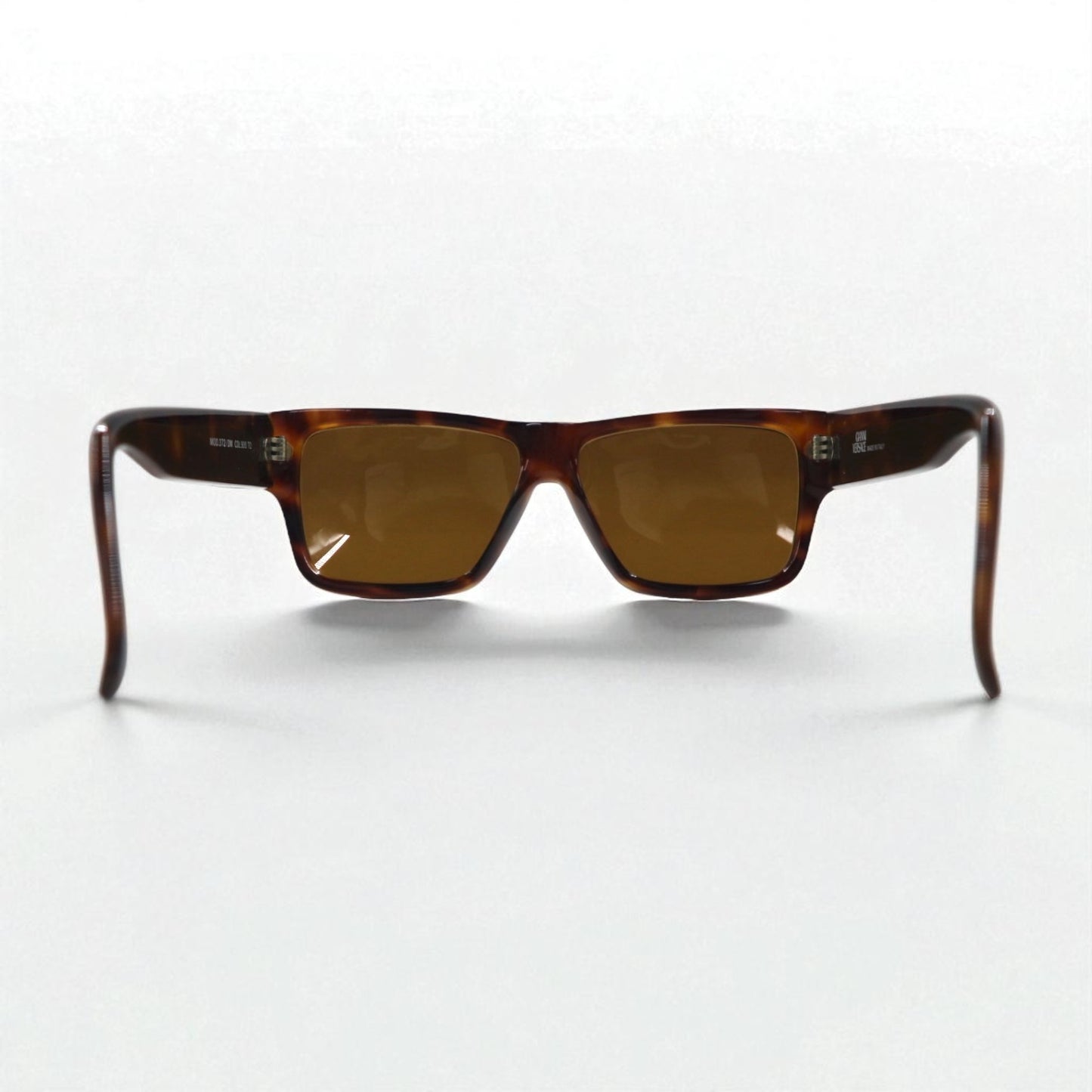 Gianni Versace スクエア ウェリントン サングラス ベッコウ メデューサ MOD.372/DM イタリア製