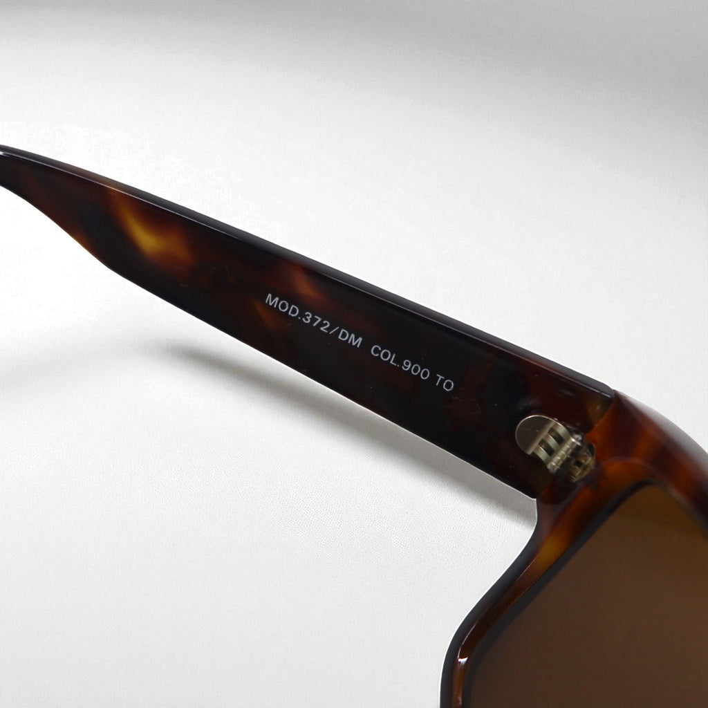 Gianni Versace Square Wellington Sunglasses in Tortoiseshell Medusa MOD.372/DM, Made in Italy