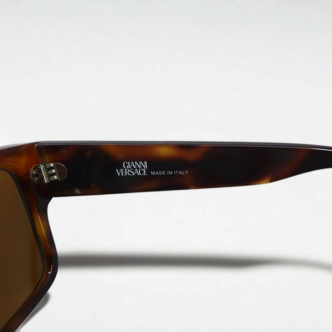 Gianni Versace Square Wellington Sunglasses in Tortoiseshell Medusa MOD.372/DM, Made in Italy