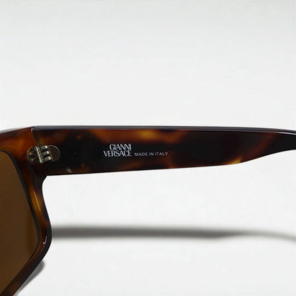 Gianni Versace スクエア ウェリントン サングラス ベッコウ メデューサ MOD.372/DM イタリア製