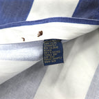 CHAPS RALPH LAUREN 90年代 半袖 デニム ボタンダウンシャツ L ブルー ホワイト ストライプ コットン