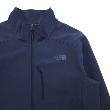 THE NORTH FACE ソフトシェルジャケット APEX BIONIC2 フリースジャケット L ネイビー ドローコード WINDWALL A2RE7U6R US規格
