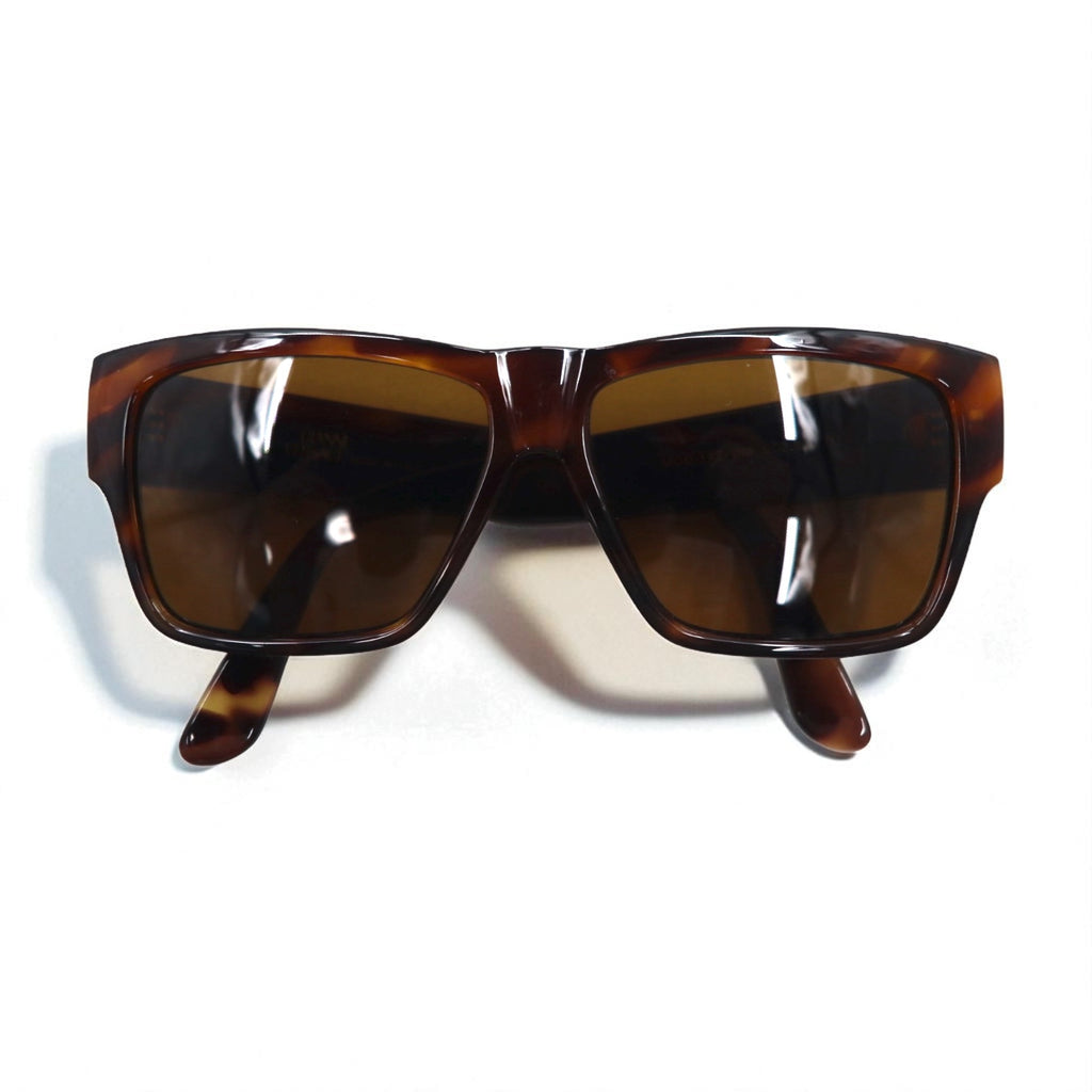 Gianni Versace Square Wellington Sunglasses in Tortoiseshell Medusa MOD.372/DM, Made in Italy