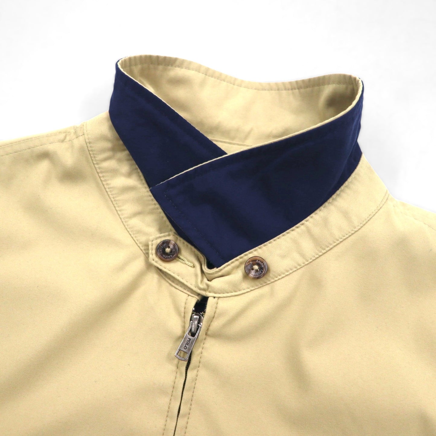 Polo Ralph Lauren 90年代 スウィングトップ ハリントンジャケット XL ベージュ チンストラップ スモールポニー刺繍