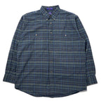 日本然リトテ-古着オンライン-PENDLETON フランネル ボタンダウンシャツ L グリーン チェック コットン EXPEDITION SHIRT-PENDLETON Flannel button-down Shirts L Green Checked Cotton EXPEDITION SHIRT