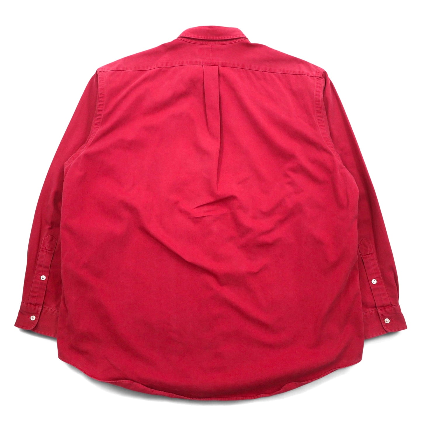 RALPH LAUREN 90年代 ボタンダウンシャツ XL レッド コットン BLAKE スモールポニー刺繍
