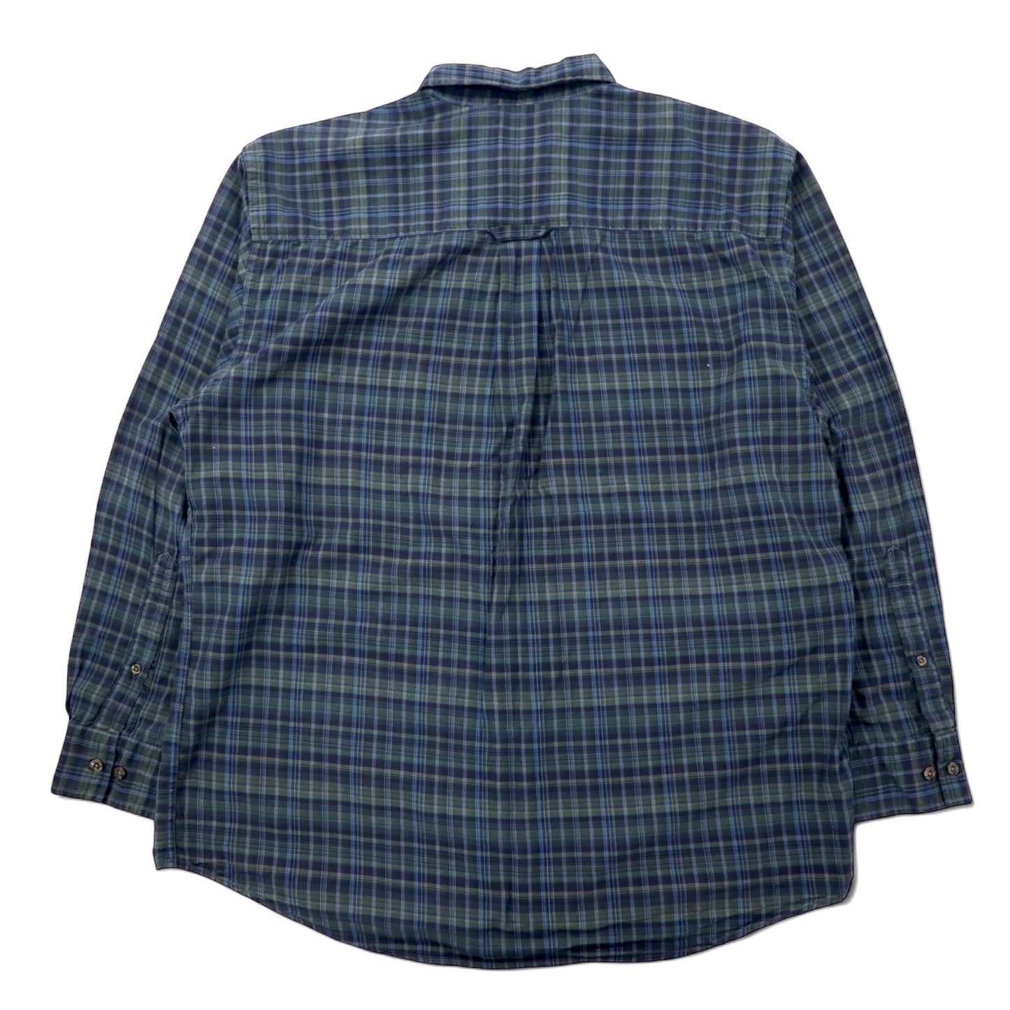 PENDLETON フランネル ボタンダウンシャツ L グリーン チェック コットン EXPEDITION SHIRT