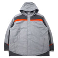 日本然リトテ-古着オンライン-Columbia パディングジャケット XXL グレー ナイロン 防水 中綿 フード収納式 ビッグサイズ XM4352-Columbia Padding Jacket XXL Gray Nylon Waterproof Filling Hoodie Retractable Big Size XM4352