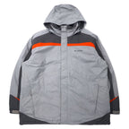 日本然リトテ-古着オンライン-Columbia パディングジャケット XXL グレー ナイロン 防水 中綿 フード収納式 ビッグサイズ XM4352-Columbia Padding Jacket XXL Gray Nylon Waterproof Filling Hoodie Retractable Big Size XM4352