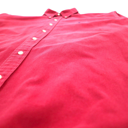 RALPH LAUREN 90年代 ボタンダウンシャツ XL レッド コットン BLAKE スモールポニー刺繍