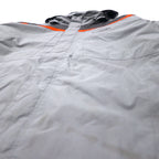 Columbia Padding Jacket XXL Grey Nylon Waterproof Padded Hood Retractable Big Size XM4352