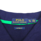 POLO RALPH LAUREN Pique Polo Shirt XL Navy Cotton Embroidered Big Pony USA Stars and Stripes