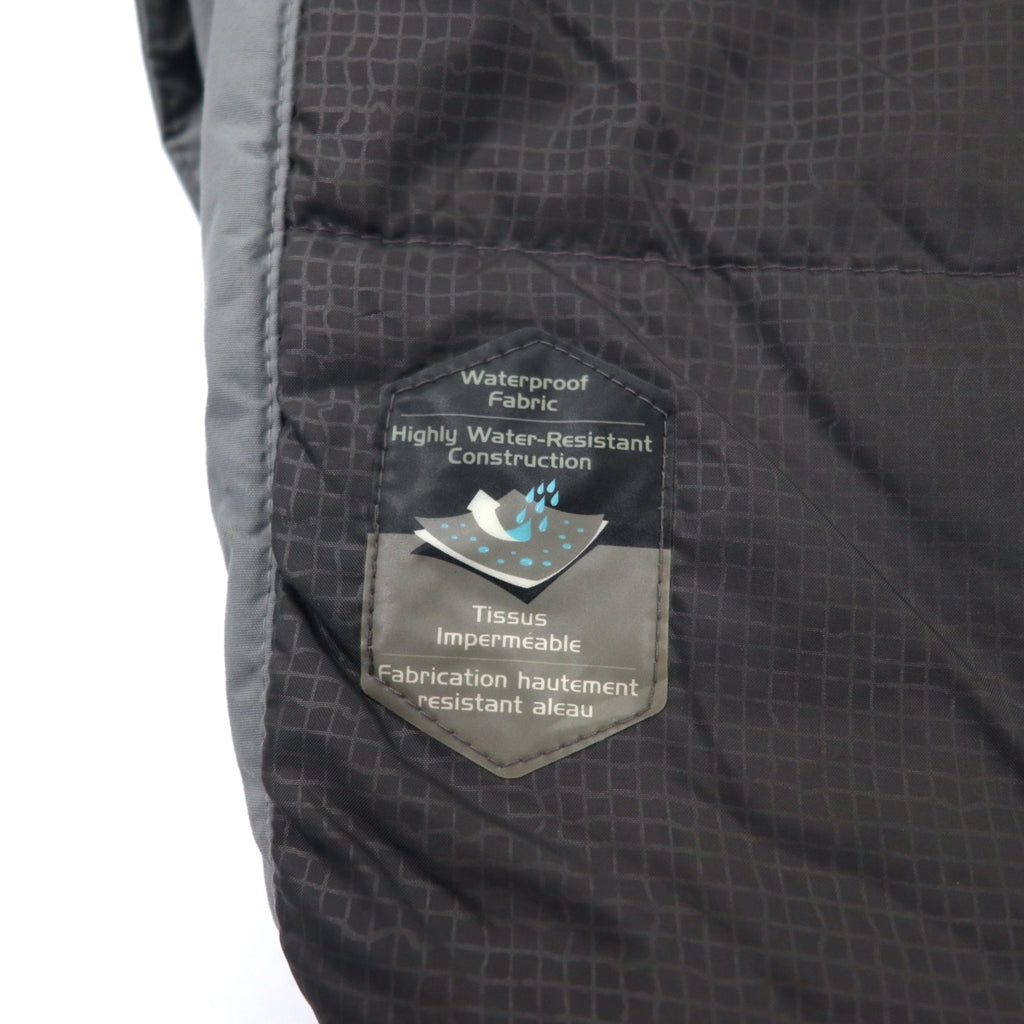 Columbia Padding Jacket XXL Grey Nylon Waterproof Padded Hood Retractable Big Size XM4352