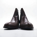 KENZO Japanese-made leather side-zip boots, size 26.5cm, cracked finish, Goodyear welt construction, 30923245023