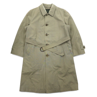 D'URBAN 80年代 ステンカラーコート トレンチコート M ベージュ ライナー着脱式 ベルト付き 日本製