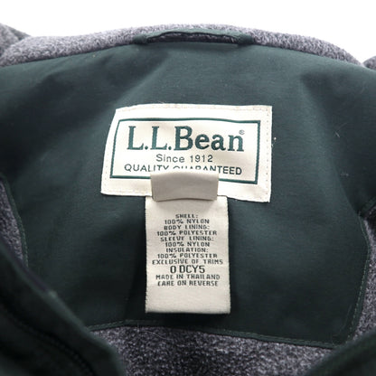 L.L.Bean 防水 マウンテンパーカー 中綿 フリースライナー XL グリーン Thinsulate フード収納 DCY5