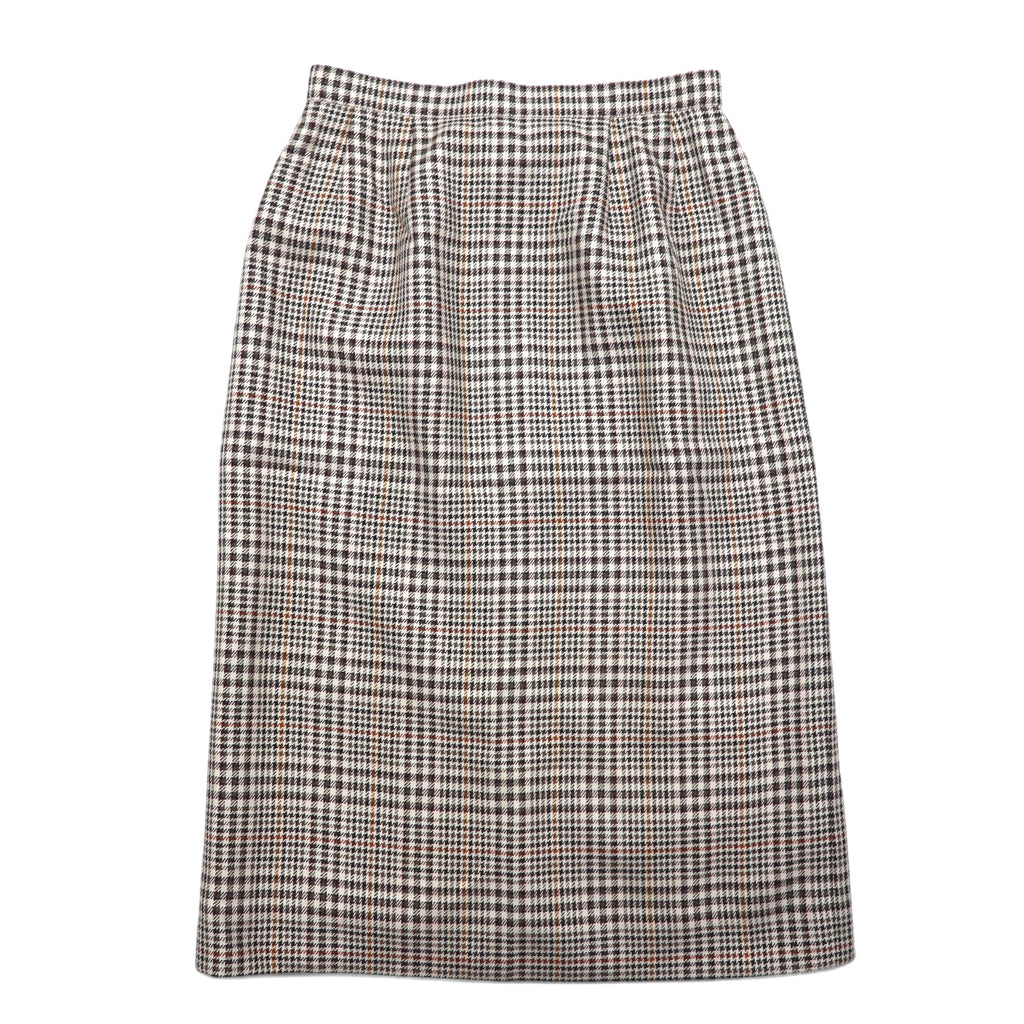 Burberrys Silk Double Breasted Suit Set M Beige Check Wool WILLIAM BROWN